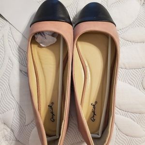 PINK AND BLACK FLATS